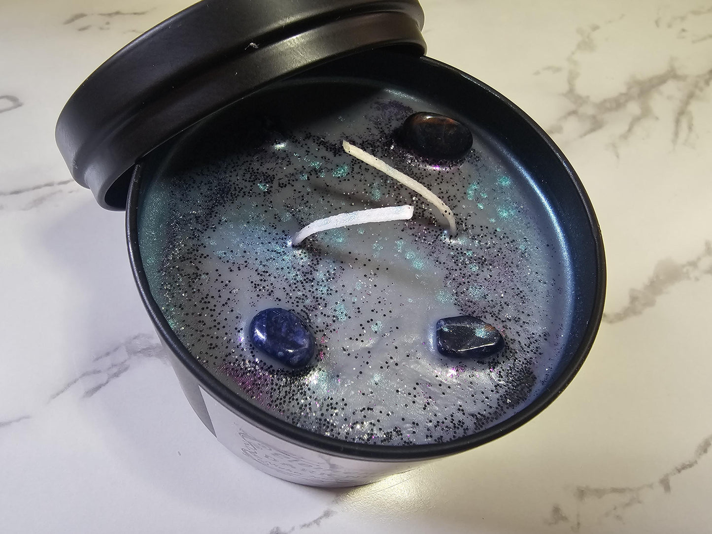 DARK NIGHTS JOURNEY Essence & Sodalite Soy Wax Aromatherapy Candle