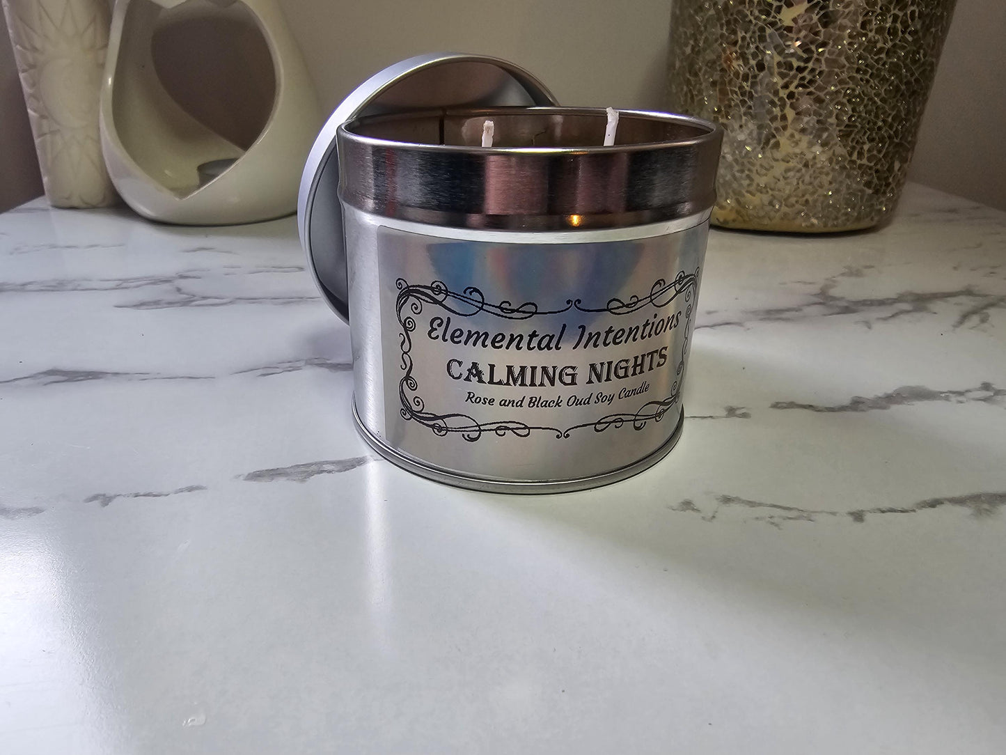 CALMING NIGHTS Rose & Black Oud Aromatherapy Soy Wax Candle